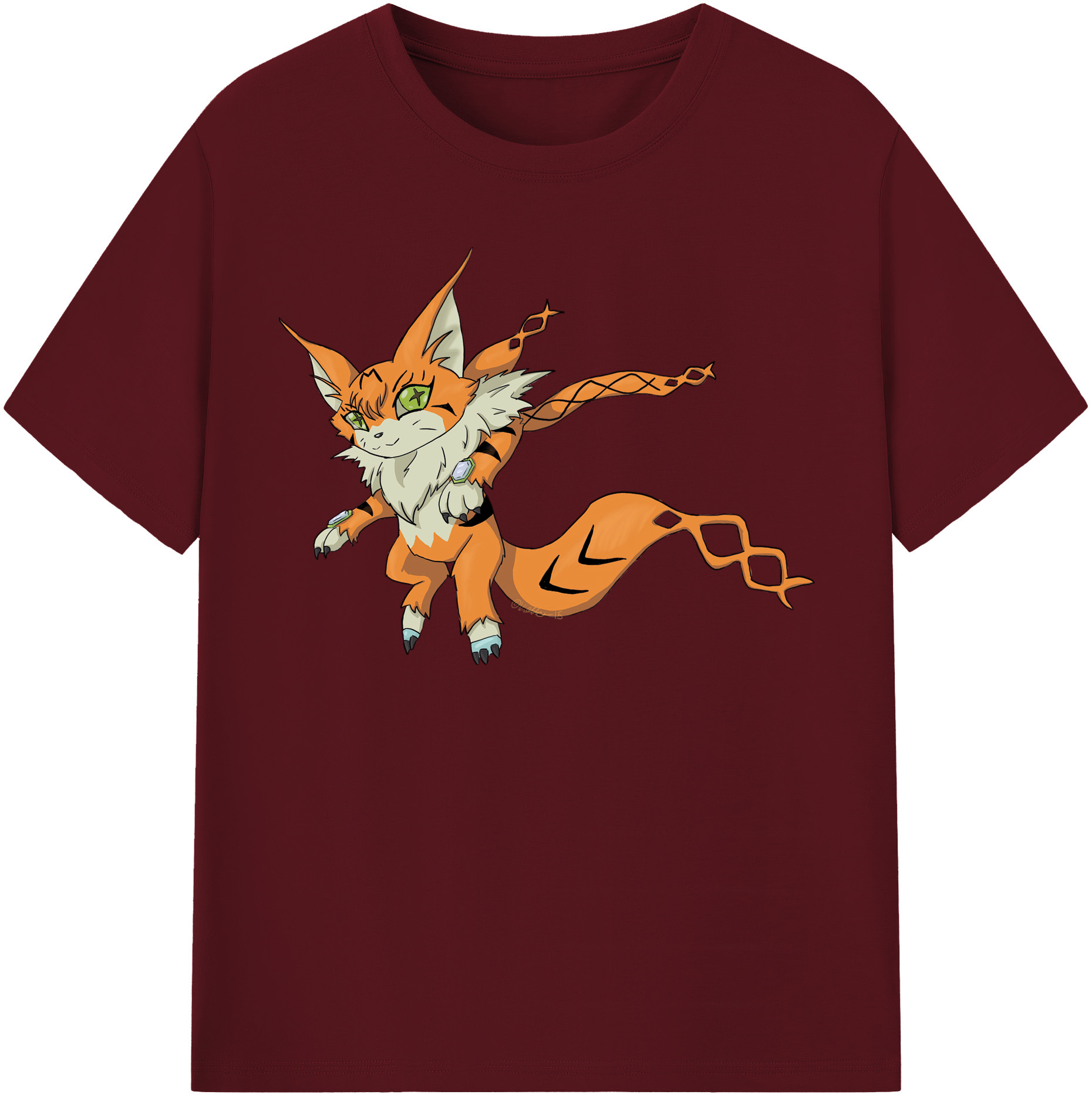 （画像用） Digimon デジタルモンスター/デジモン 綿100％半袖Tシャツ（フロントプリント）